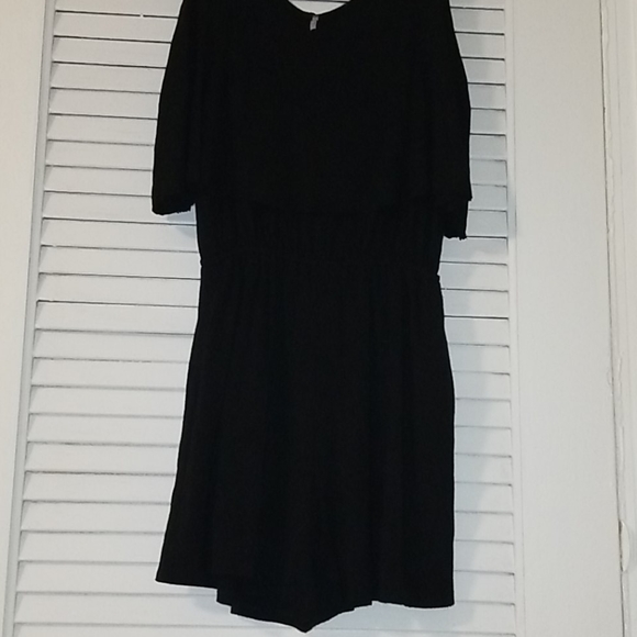"Color Thread" Little Black Romper - Picture 7 of 12